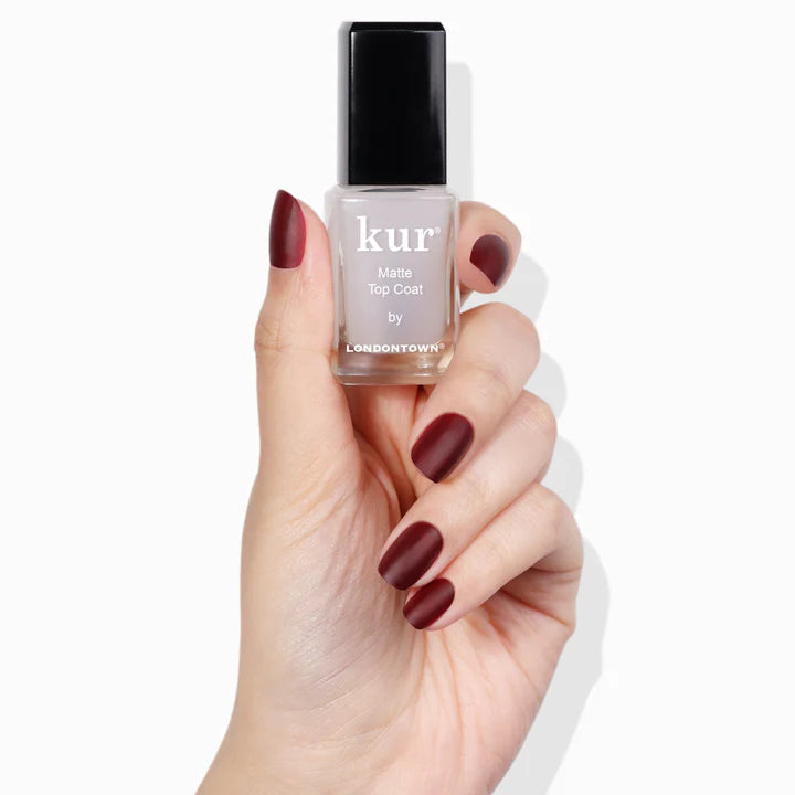 Matte Top Coat For that ultra-luxe, suede-like finish.
